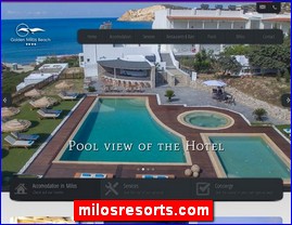 Hotels in Greece, milosresorts.com