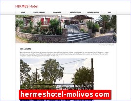 Hotels in Greece, hermeshotel-molivos.com